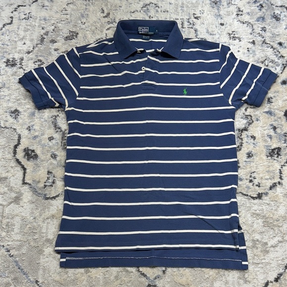 Ralph Lauren Other - Polo Ralph Lauren Navy Striped Polo Shirt Men’s Medium Green Pony
